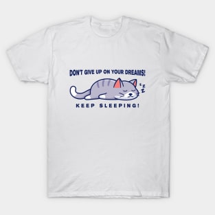 Cat Sleeping and Dreaming T-Shirt
